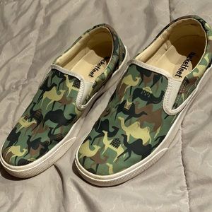 Bucketfeet camel camouflage slip-one, sz 7.5
